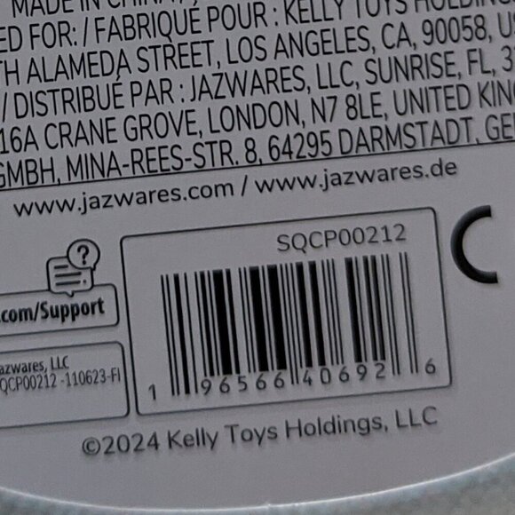 NWT 3.5" Halloween Meghan Pink Fruit Bat Purse Clip Squishmallows Plush Goth NEW - Picture 5 of 5